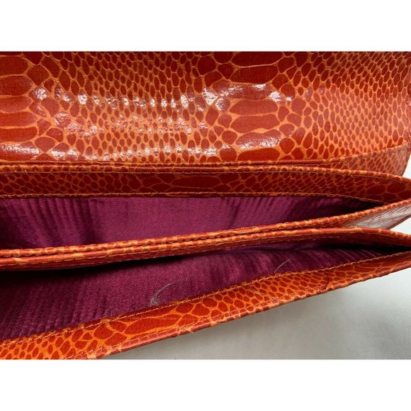 Nine West, Snakeskin Bow Clutch - Picture 10 of 11